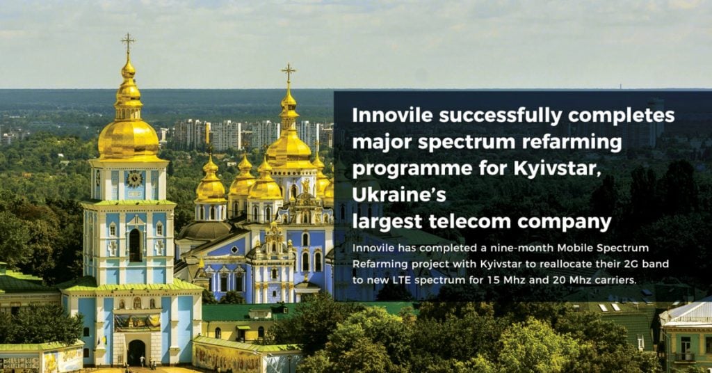 Innovile Completes Mobile Spectrum Refarming project with Kyivstar